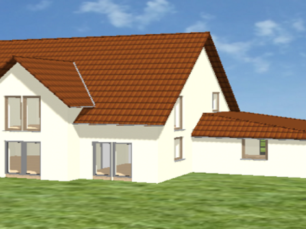 1Haus 180 m Satteldach 